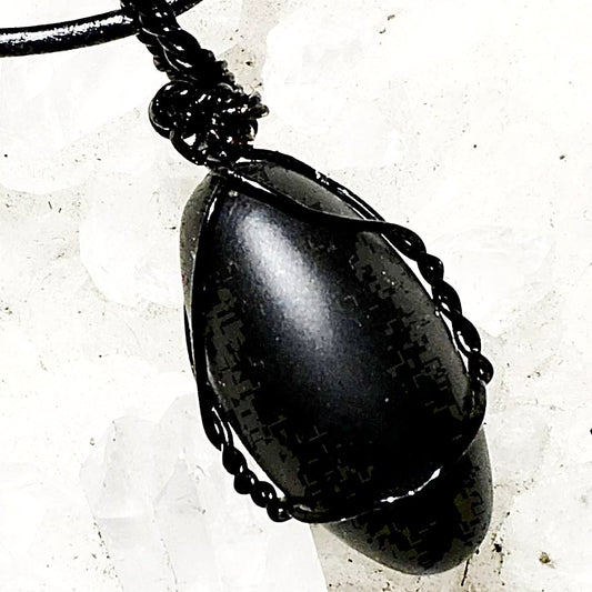 Black Shiva Lingam Pendants - New Earth Gifts