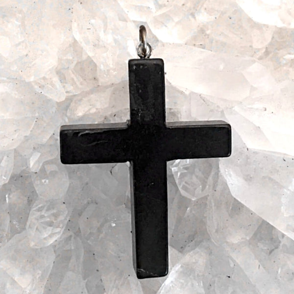 Shungite Cross Pendant - New Earth Gifts