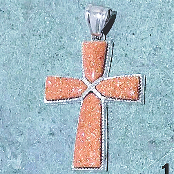 Goldstone Cross Pendant | New Earth Gifts