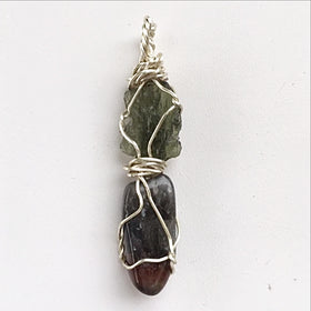 Moldavite Super Seven Mixed Stone Pendant - New Earth Gifts