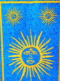 Sun Tapestry - Turquoise Background - New Earth Gifts