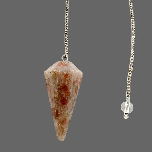 Sunstone Faceted Pendulum - New Earth Gifts