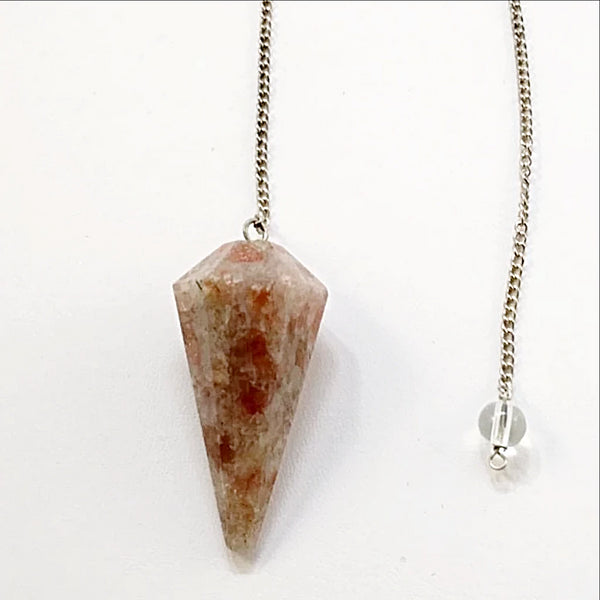 Sunstone Faceted Pendulum - New Earth Gifts