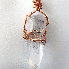 Tibetan Quartz Point Pendant