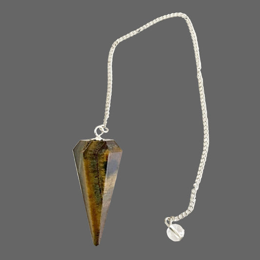 Tiger’s Eye Pendulum Faceted - New Earth Gifts