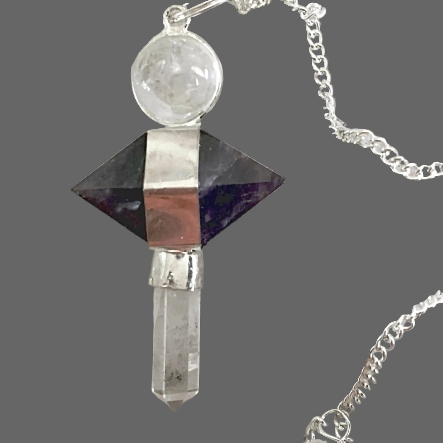 Amethyst Crystal Double Terminated Pendulum - New Earth Gifts