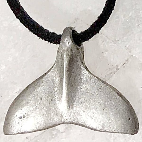 Whale Tail Pewter Pendant - New Earth Gifts