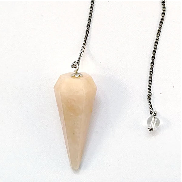 Yellow Calcite Faceted Pendulum - New Earth Gifts