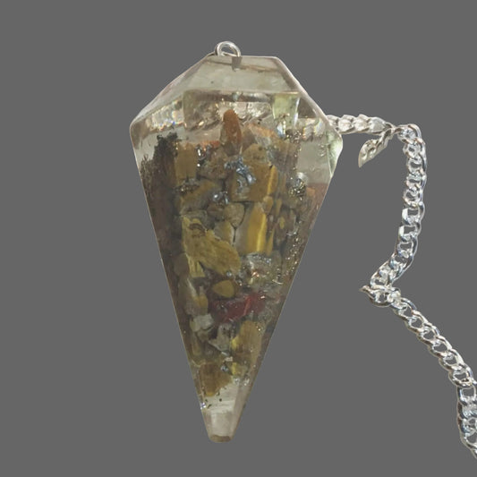 Orgone Chakra Pendulum - Yellow Jasper Solar Plexus -New Earth Gifts