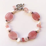 cherry quartz bracelet