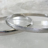 Bangle Bracelet 2 piece silver set | New Earth Gifts