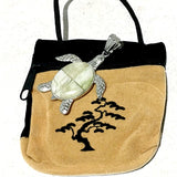 Sea Turtle Pendant with Velveteen Pouch - New Earth Gifts and Beads