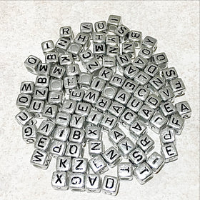 Alphabet 6mm Cube Beads 200 pc - New Earth Gifts and Beads