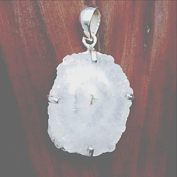 Quartz Crystal Slice Pendant - New Earth Gifts and Beads