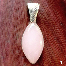 Rose Quartz Sterling Pendant Selections - New Earth Gifts and Beads