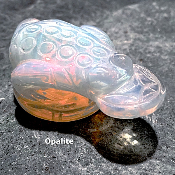 Opalite Gemstone Prosperity Frog - New Earth Gifts