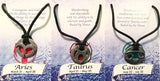 Zodiac Pewter Pendant Necklaces - Aries, Taurus, Cancer - New Earth Gifts and Beads