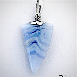 Blue Lace Agate Free Form Pendant - New Earth Gifts and Beads