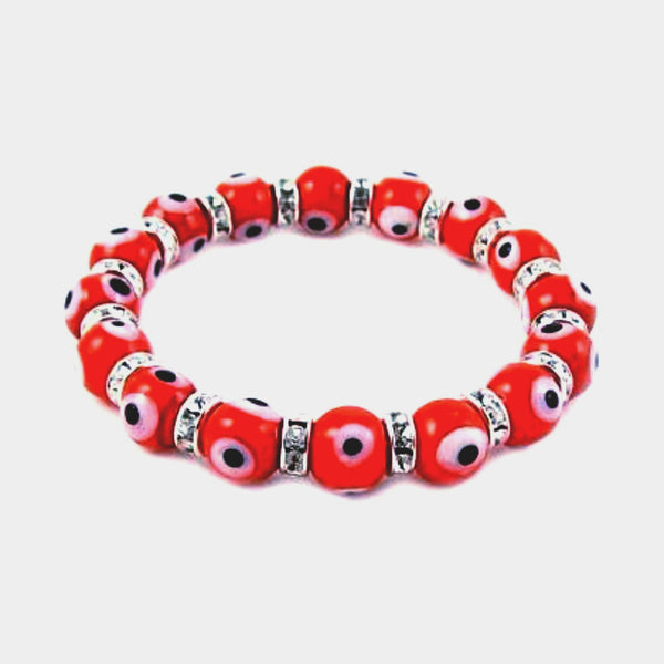 Evil Eye Bracelet Orange - New Earth Gifts