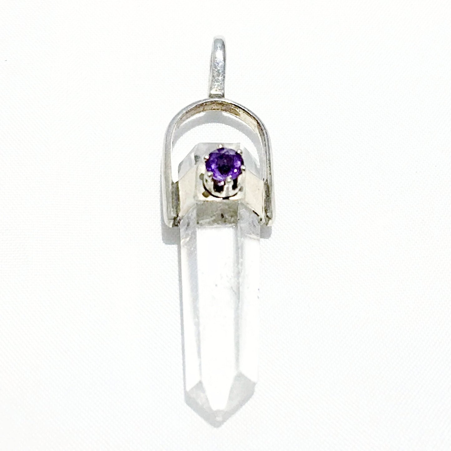 Crystal Quartz Double Terminated with Amethyst Accent - New Earth Gifts