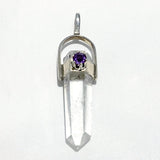 Crystal Quartz Double Terminated with Amethyst Accent - New Earth Gifts