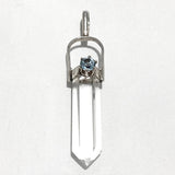 Crystal Quartz Double Terminated with Blue Topaz Accent - New Earth Gifts